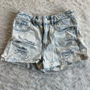 PacSun Light Wash Distressed Jean Shorts